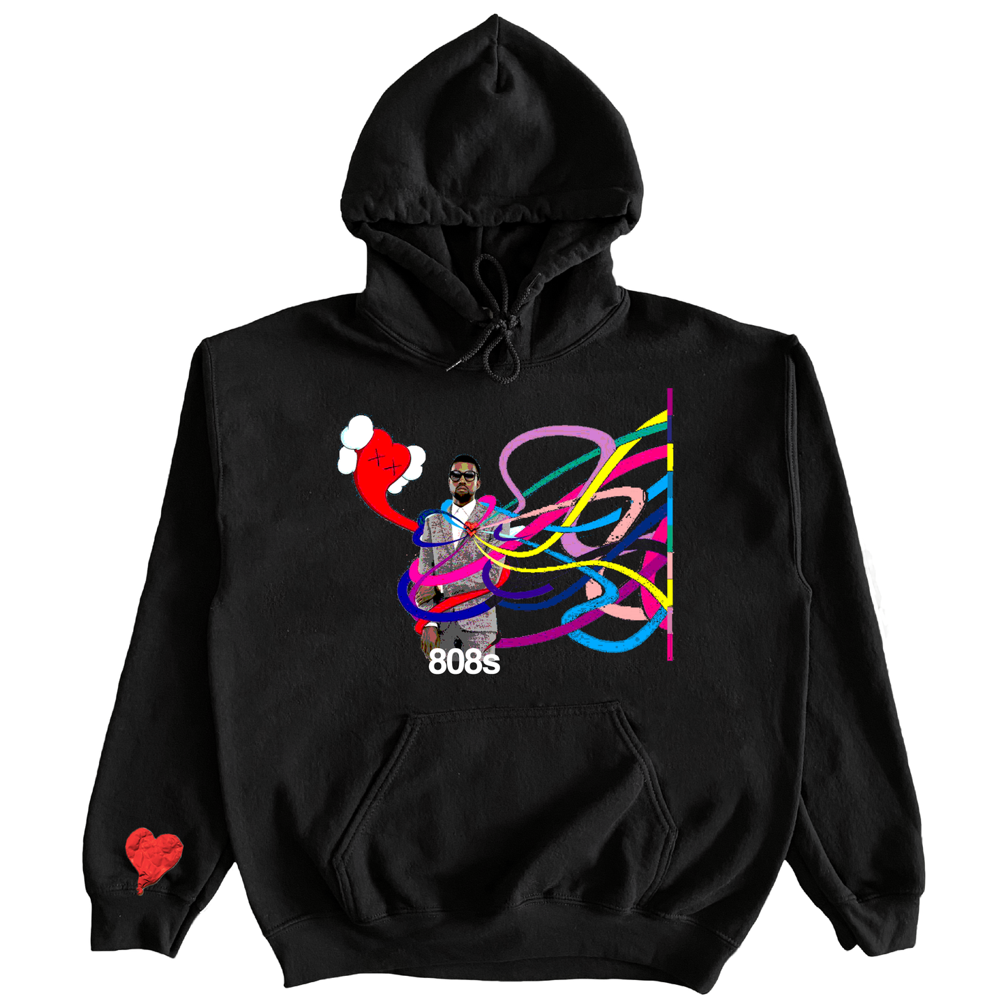 "808STRIPE" 10oz PREMIUM HEAVYWEIGHT EMBROIDERED HOODIE