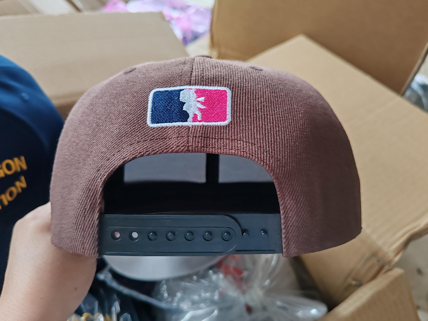 "LATE" Bear 5oz Snapback Cap (embroidered)