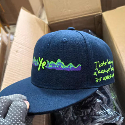 "YE” Mountains 5oz Snapback Cap (embroidered)
