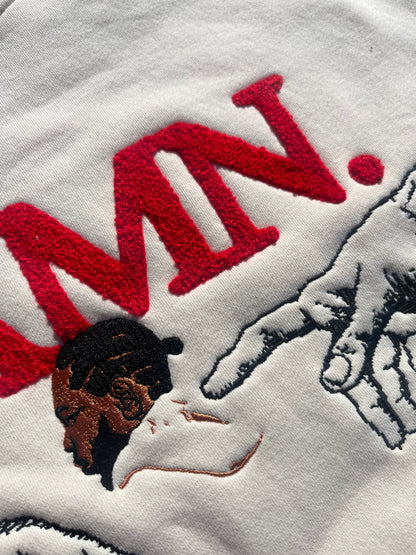 "DAMN” 10oz CHENILLE/ EMBROIDERED PREMIUM CREWNECK (PREORDER)