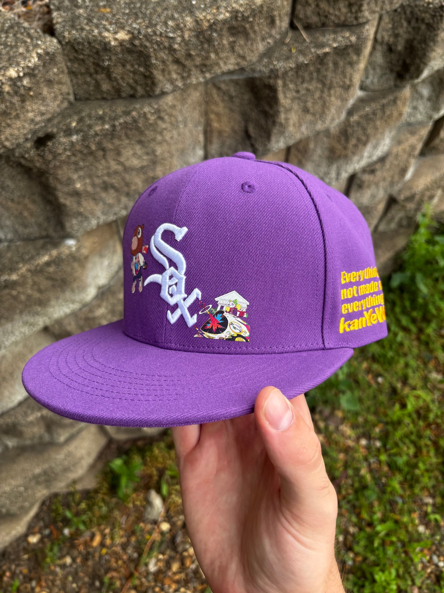 "GRAD" Bear 5oz Snapback Cap (embroidered)