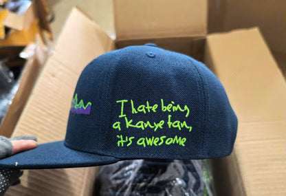 "YE” Mountains 5oz Snapback Cap (embroidered)