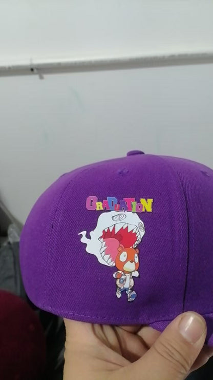 "GRAD" Bear 5oz Snapback Cap (embroidered)