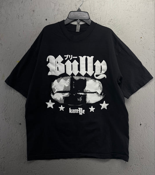 "BULLY" Vintage-Washed Heavyweight Puff-Print T-Shirt