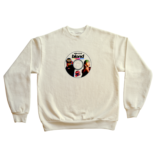 "BLONDDISC" MENS 9oz HEAVY EMBROIDERED CREWNECK