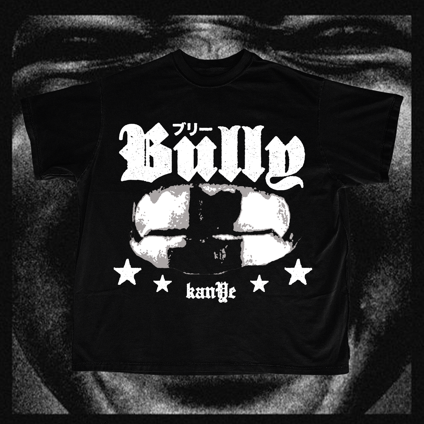 "BULLY" Vintage-Washed Heavyweight Puff-Print T-Shirt