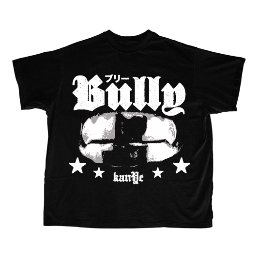 "BULLY" Vintage-Washed Heavyweight Puff-Print T-Shirt