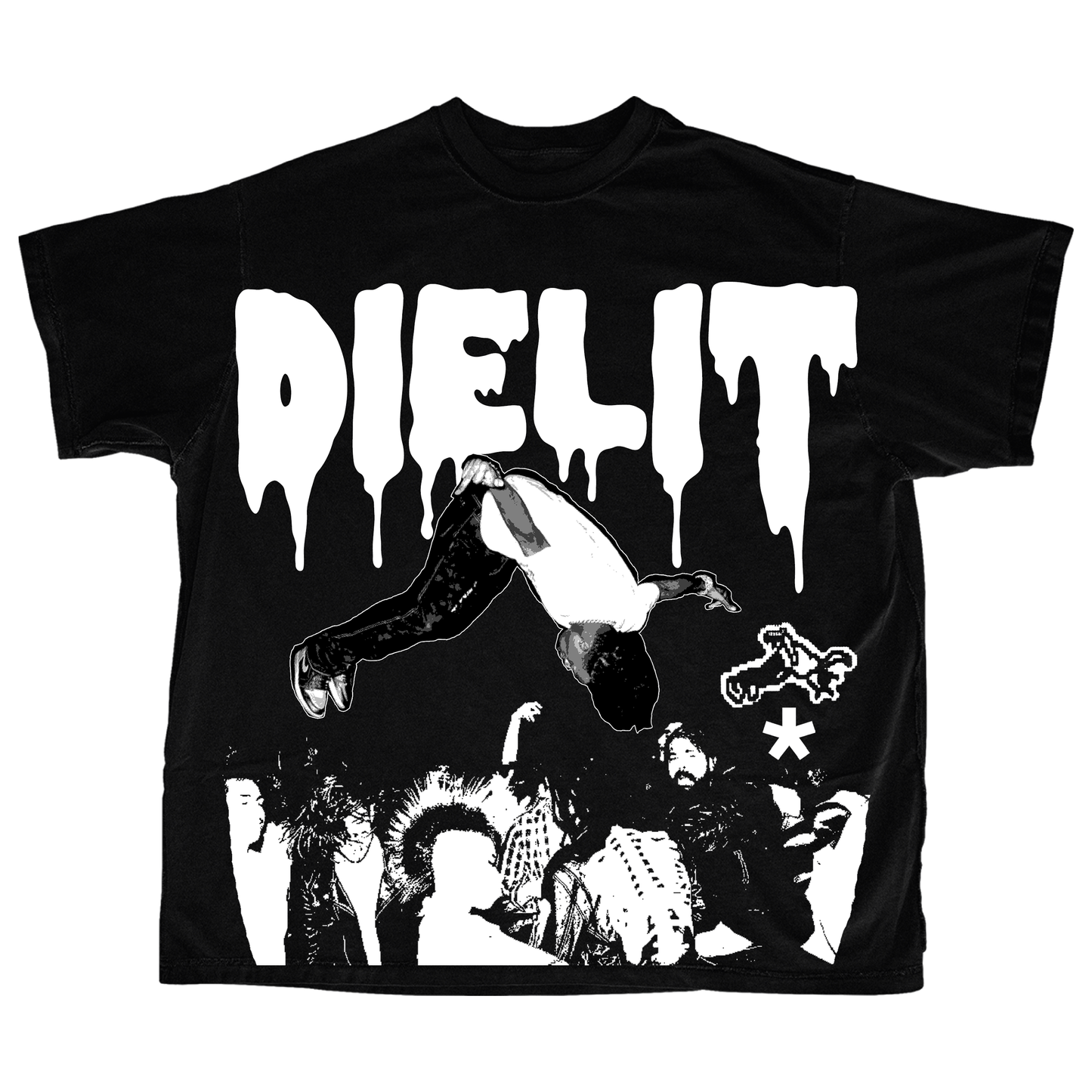 "LIT”  HEAVY PRINT TSHIRT