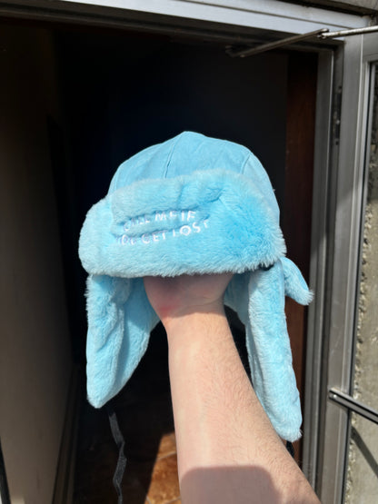 "CMIYGL" BLUE w/ STARS EMBROIDERED USHANKA HAT