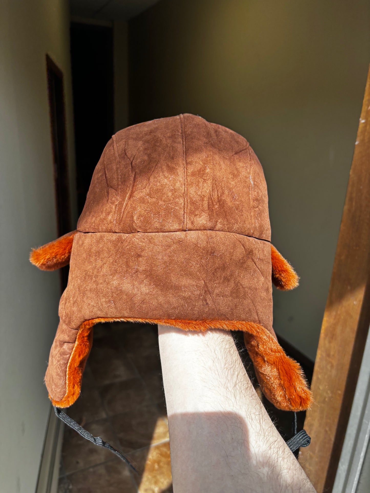 "CMIYGL" BROWN w/ STARS EMBROIDERED USHANKA HAT