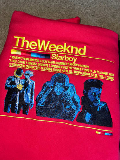 "STARBOY" 9oz HEAVYWEIGHT EMBROIDERED HOODIE