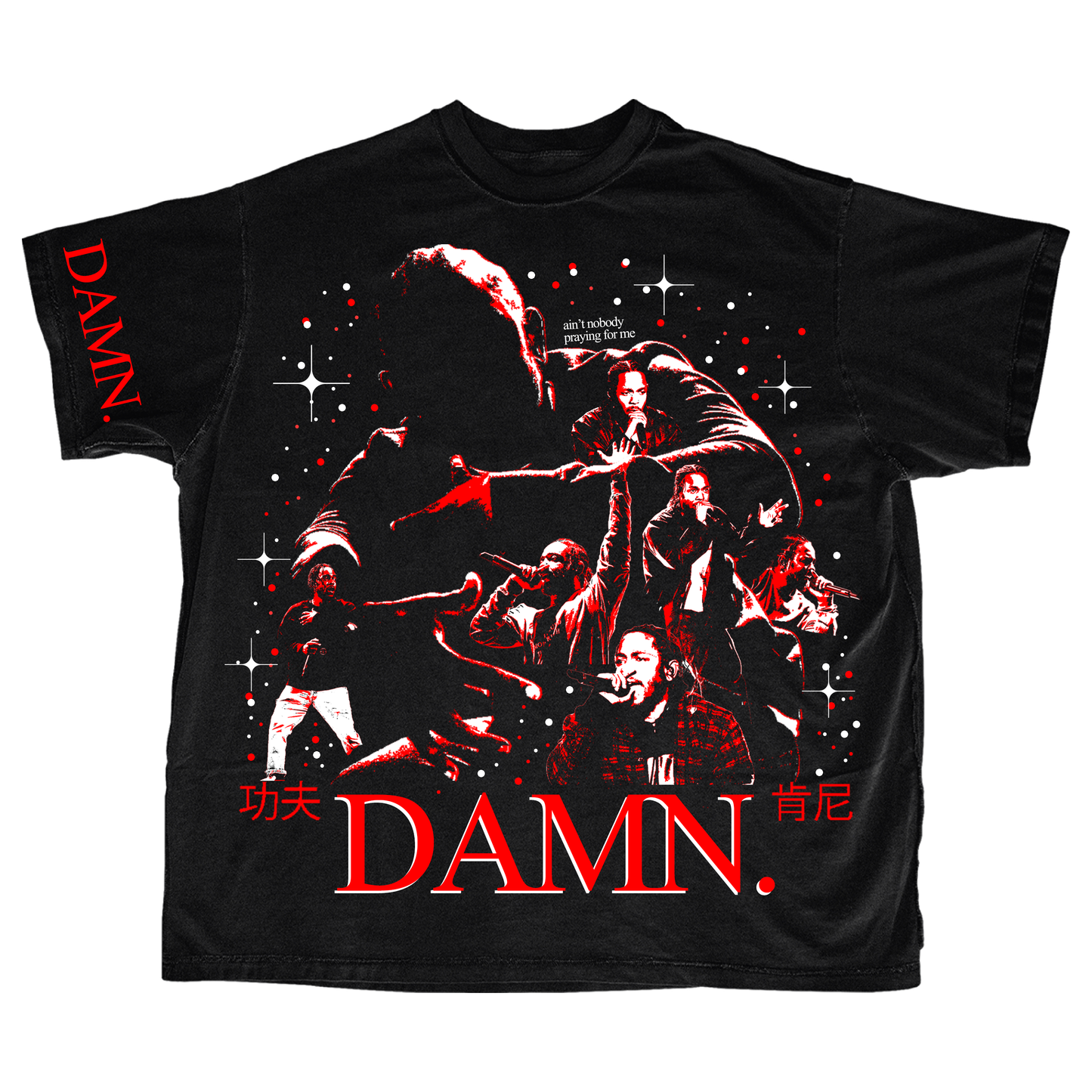 "DAMN" HEAVY MENS OVERSIZE GRAPHIC TSHIRT