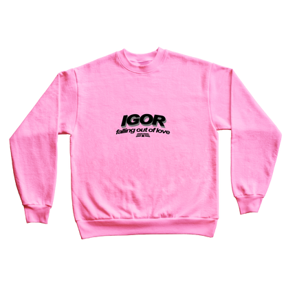 "IGOR" MENS EMBROIDERED HEAVY CREWNECK