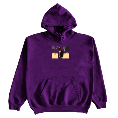 "PYRAMIDS" 10oz MENS HEAVYWEIGHT EMBROIDERED HOODIE