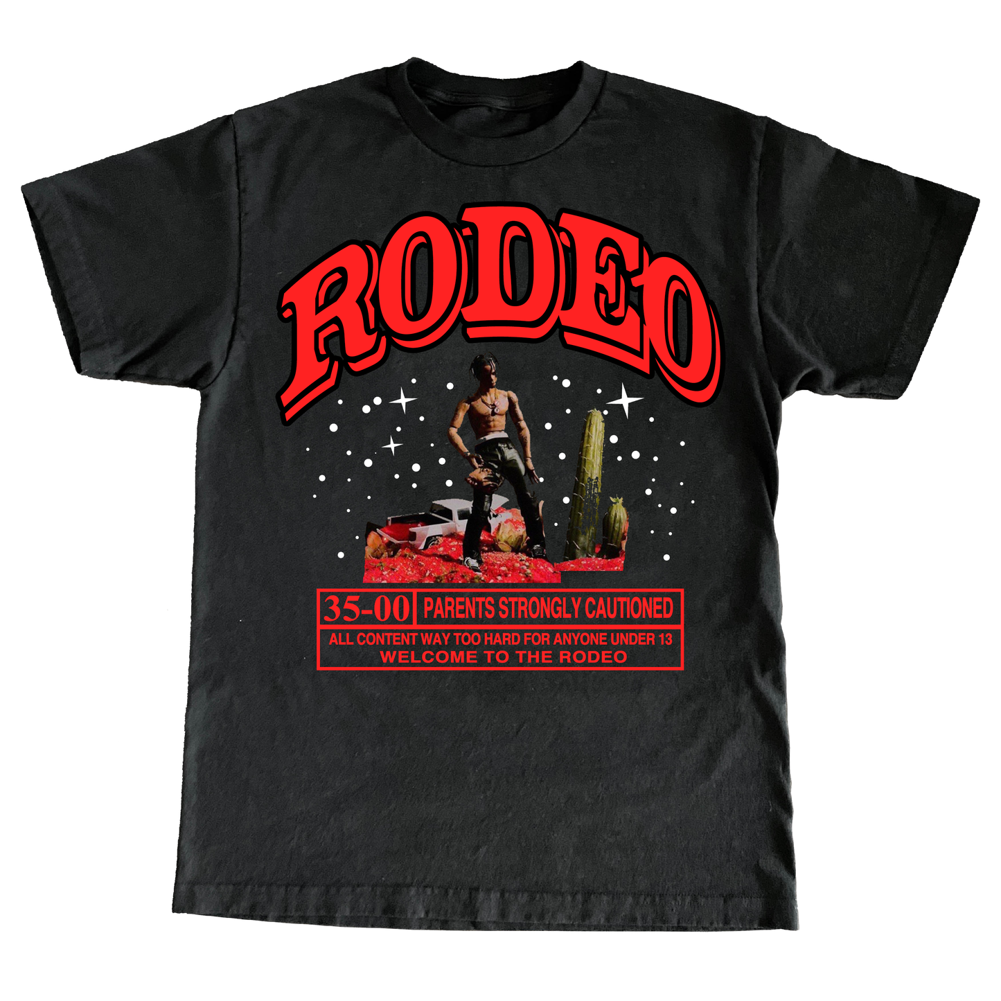 "RODEO3500" Mens 6oz Graphic Tshirt