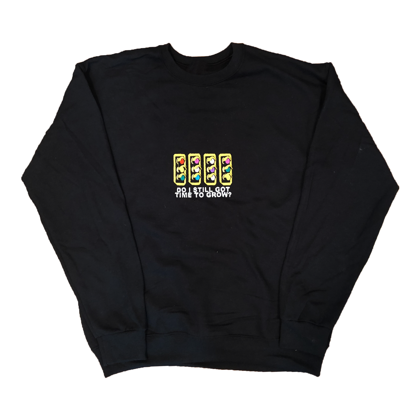 "STREETLIGHTS" Mens Heavyweight Embroidered Crewneck