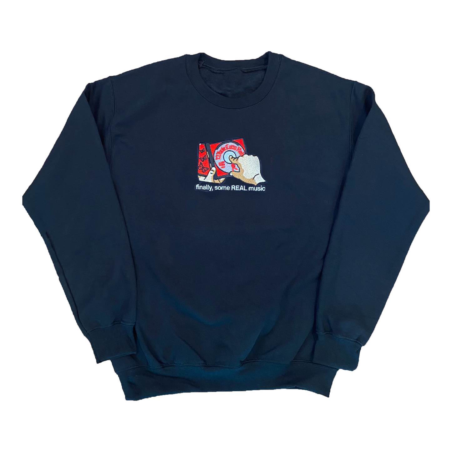 “WLRDISC” MENS 9oz EMBROIDERED CREWNECK