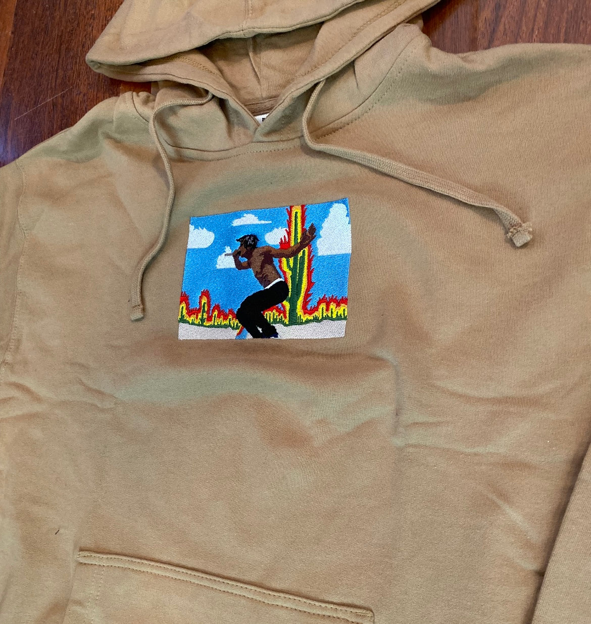 “CACTUS” 10oz MENS HEAVYWEIGHT EMBROIDERED HOODIE